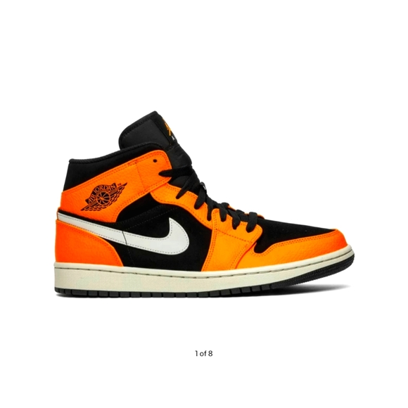Nike Air Jordan 1 Mid Black Cone - 10.5 - Picture 3 of 11